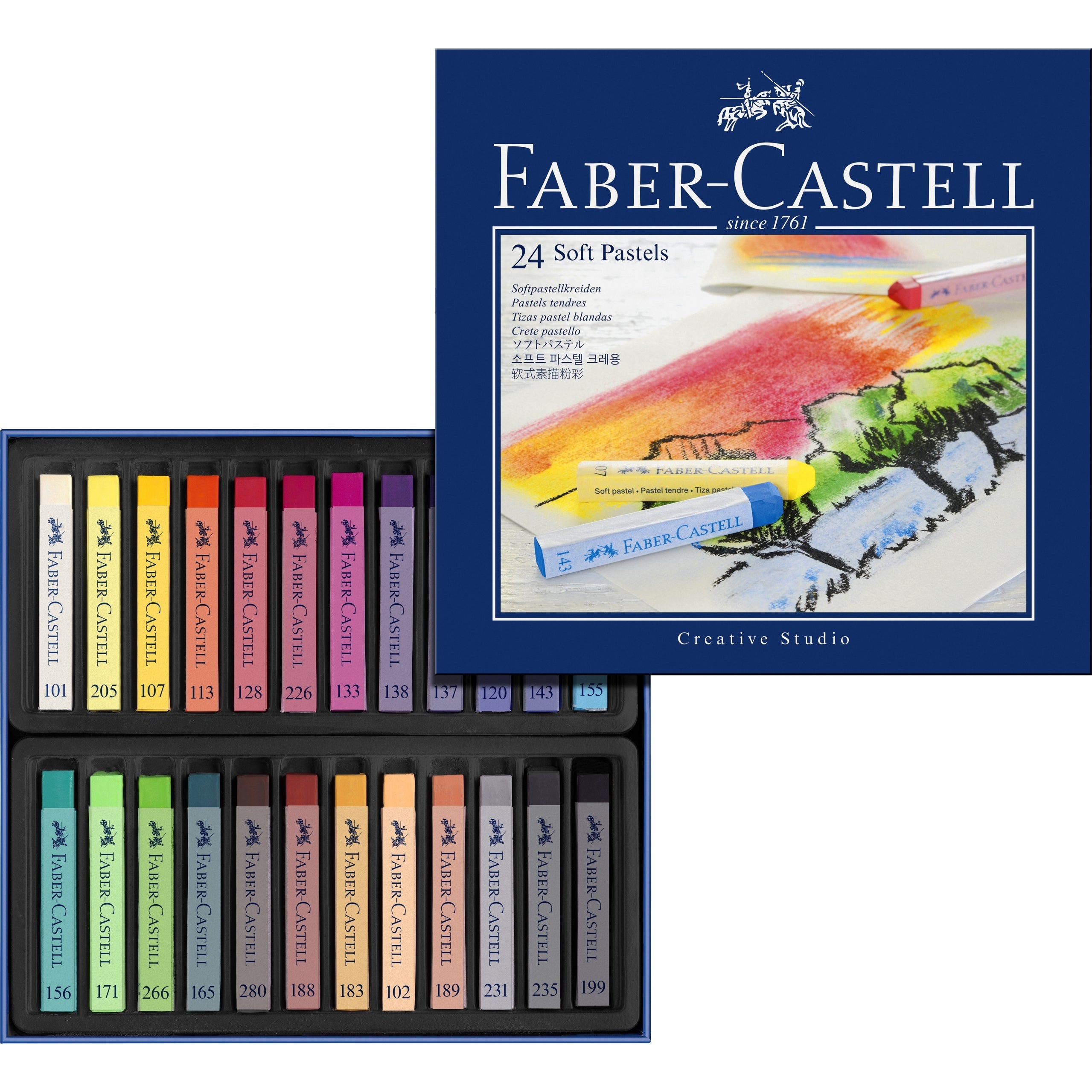 Box of 24 Soft Cakes. Faber-Castell